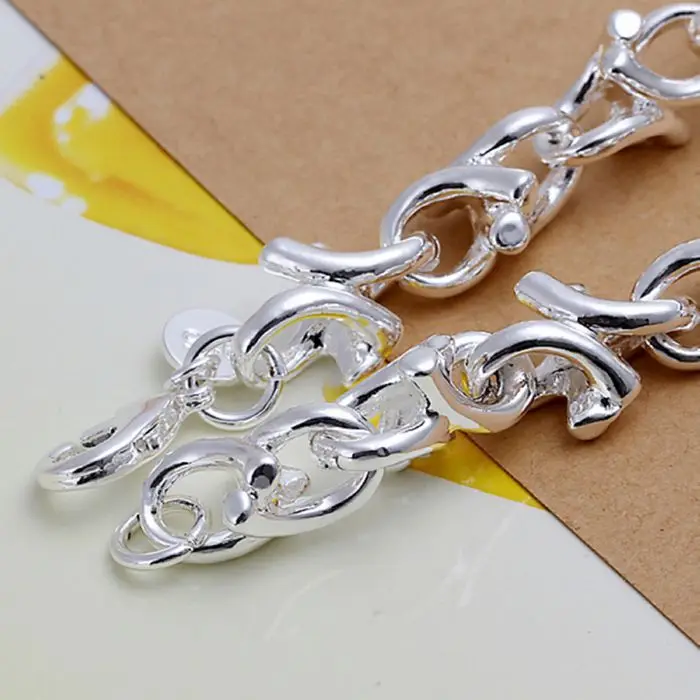 Изящный летний стильный ювелирный браслет из стерлингового серебра 925 пробы