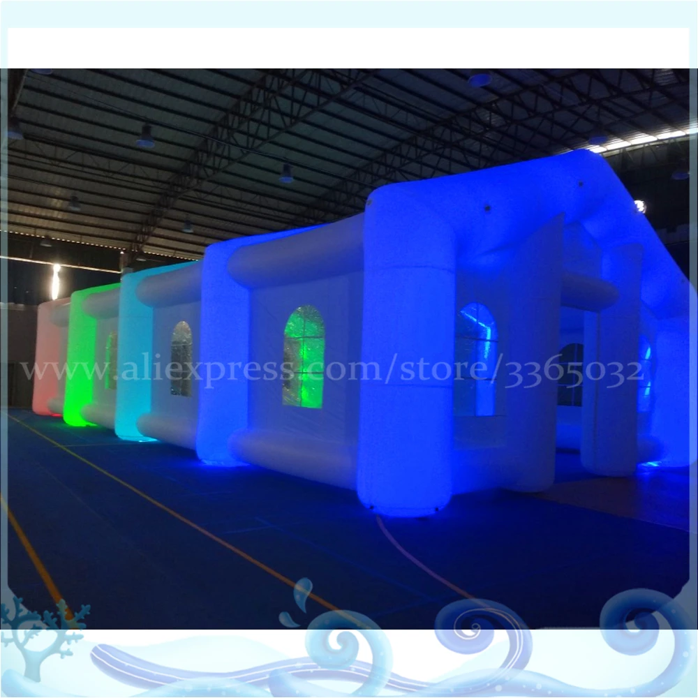Красочный Светодиодный Освещение Реклама Надувные photo booth свадебный шатер