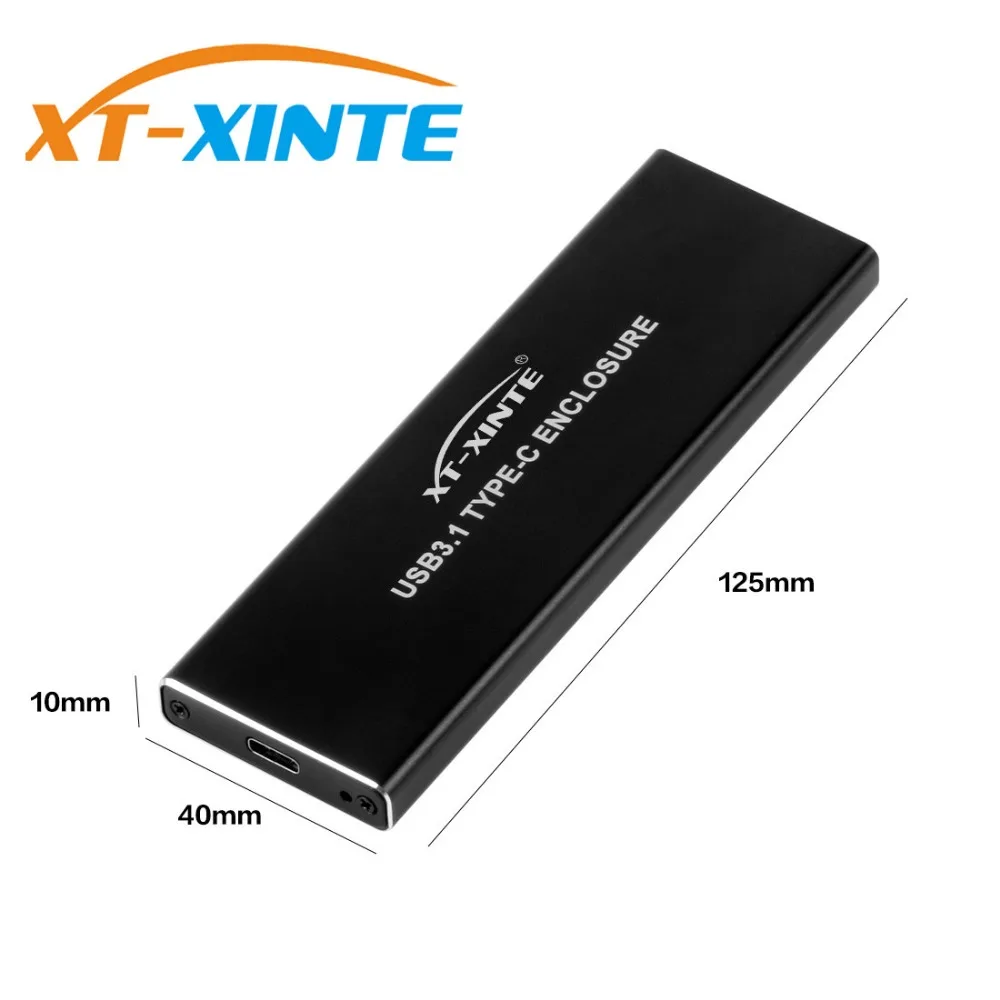 XT-XINTE NVMe PCIE USB3.1 HDD корпус M.2 для usb type C 3,1 M ключ SSD корпус для жесткого диска внешний мобильный ящик