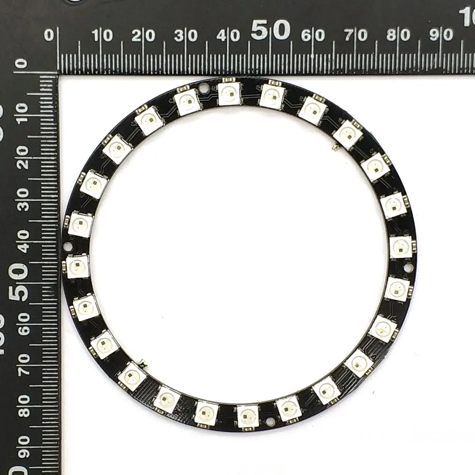 WS2812B модуль полосы 24 бит X WS2812 5050 RGB светодиодная кольцевая лампа со встроенными