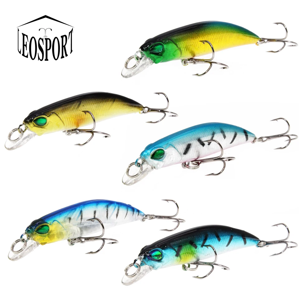 

New 1PCS Hard Minnow Fishing Lures 6.5cm 4.2g Crankbaits Fishing Carp Small Baits Artificial Lure Two Hooks Tackle