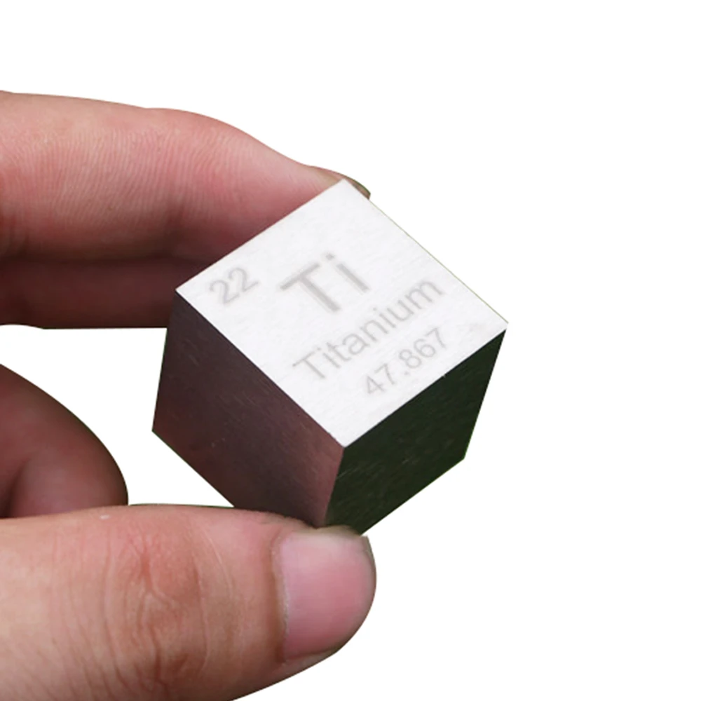 

Ti Cube Metal Titanium Pure Titanium Cube Titanium Square weight 73.76g Periodic Table Cube 24.5mm One inch Ti≥99.5%