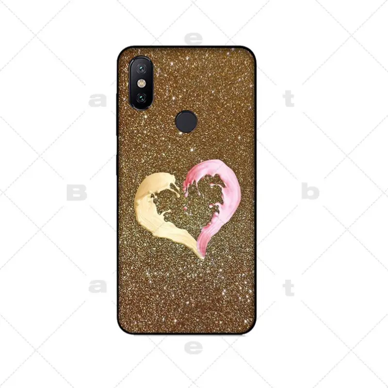 A13 Пайетки в форме сердца DIY роскошные высокого класса протектор чехол для Xiaomi mi6 mi8 Redmi5 Redmi 5 плюс MIX2 MIX2S Max2 max3 - Цвет: A13
