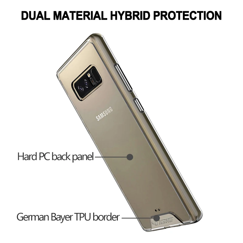 TOIKO churon чехлы для телефонов Samsung Galaxy Note 8 прозрачная Противоударная задняя крышка