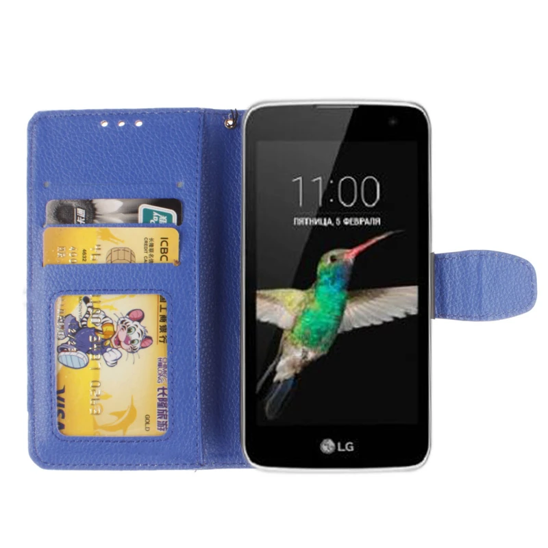 Роскошный чехол для LG K7 X210 X210DS MS330/дань 5 LS675/K7 двойной флип искусственная кожа +