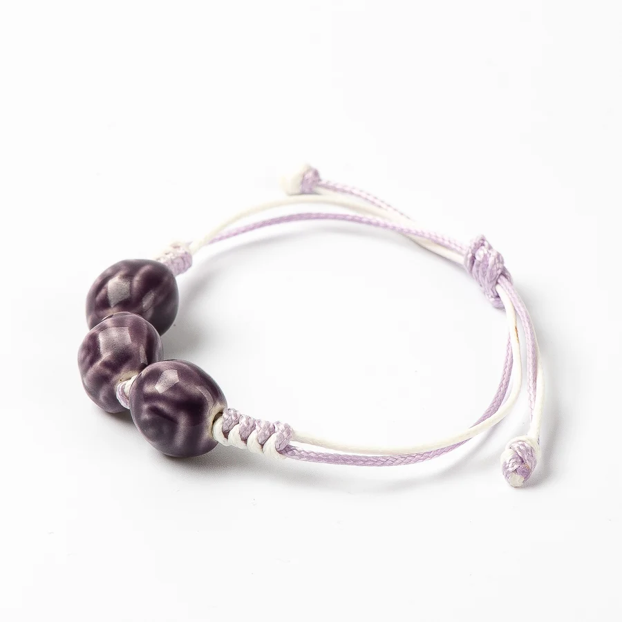 Уникальные, из керамики бусины Браслеты Hand-made, ручная работа, для девушек и женщин, опт# GY509