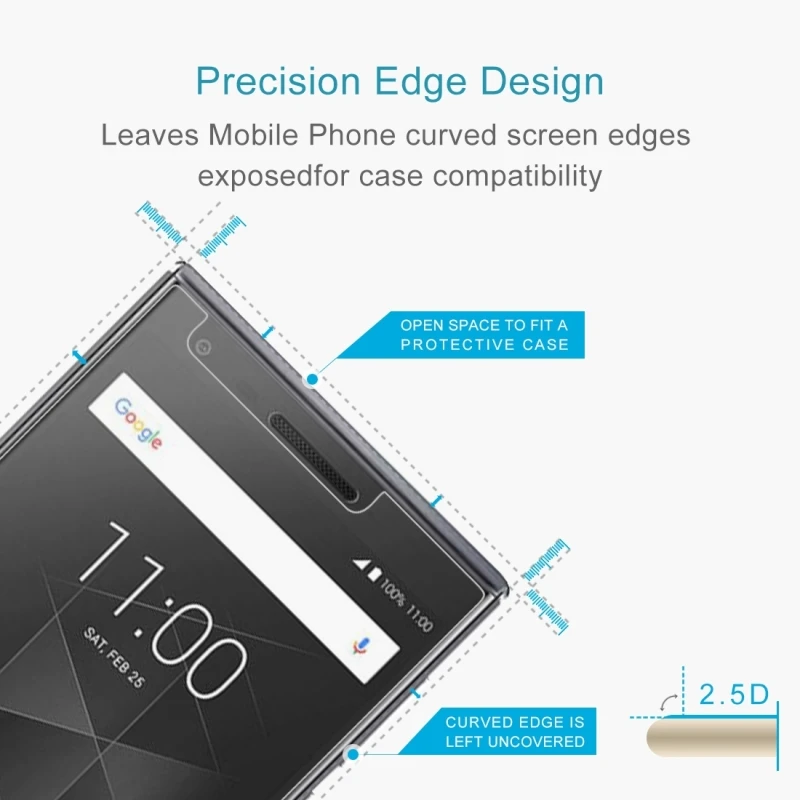 Для BlackBerry Motion &amp DTEK50 0 26 мм 9H твердость поверхности 2.5D Взрывозащищенная защитная