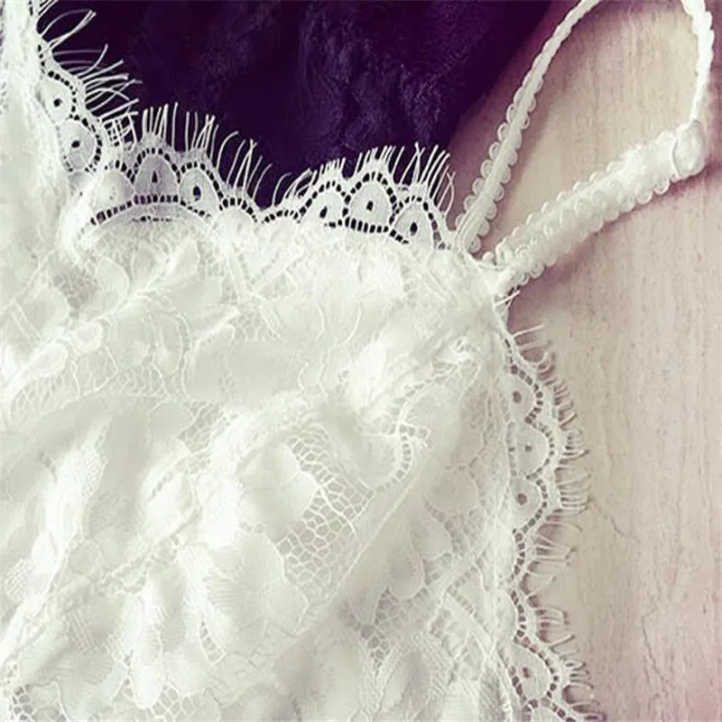 Женская одежда сексуальная короткая майка кружевное белье тонкий однотонный