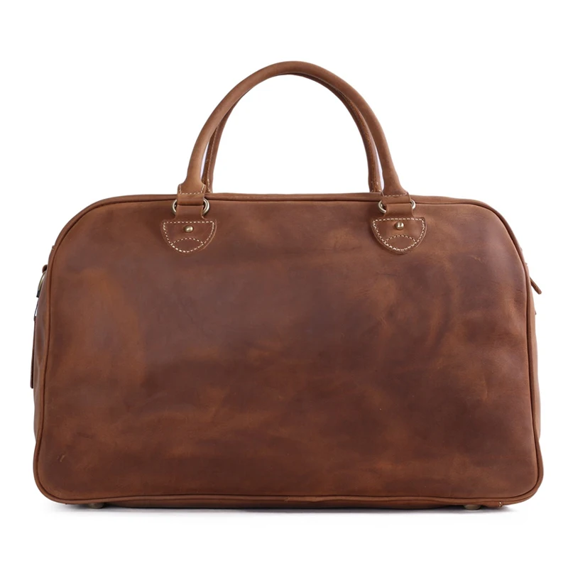 ROCKCOW винтажная сумка для путешествий из кожи с натуральным лицевым покрытием