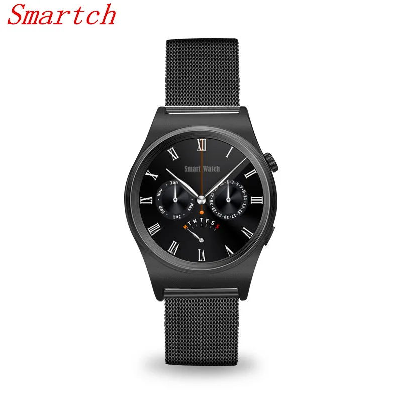 Смарт-часы Smartch X10 модный стальной/кожаный ремешок 2502C Bluetooth 4 0 синхронизация
