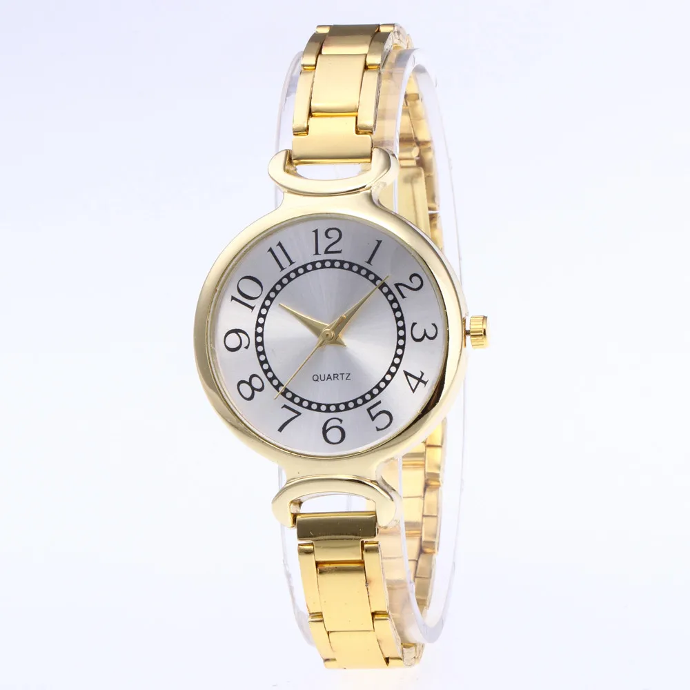 Женские Модные кварцевые наручные часы из нержавеющей стали Reloj hombre с цифровым