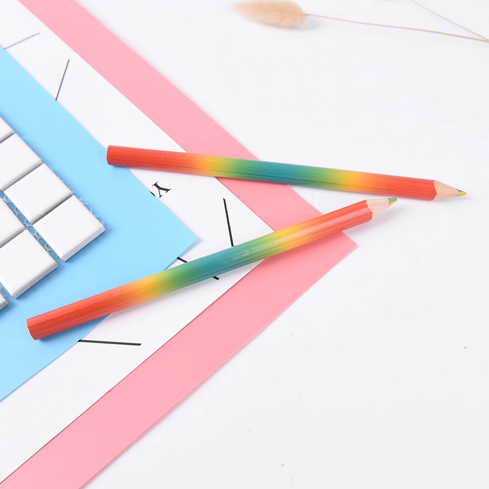 2 шт./лот маленькие радужные цветные карандаши ranbow профессиональные
