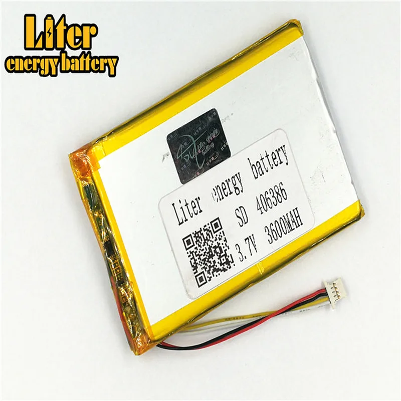 Вилка 1 0-4 P дешевые 406386 3 7 v 3600mah перезаряжаемые литий-полимерные Планшетные ПК