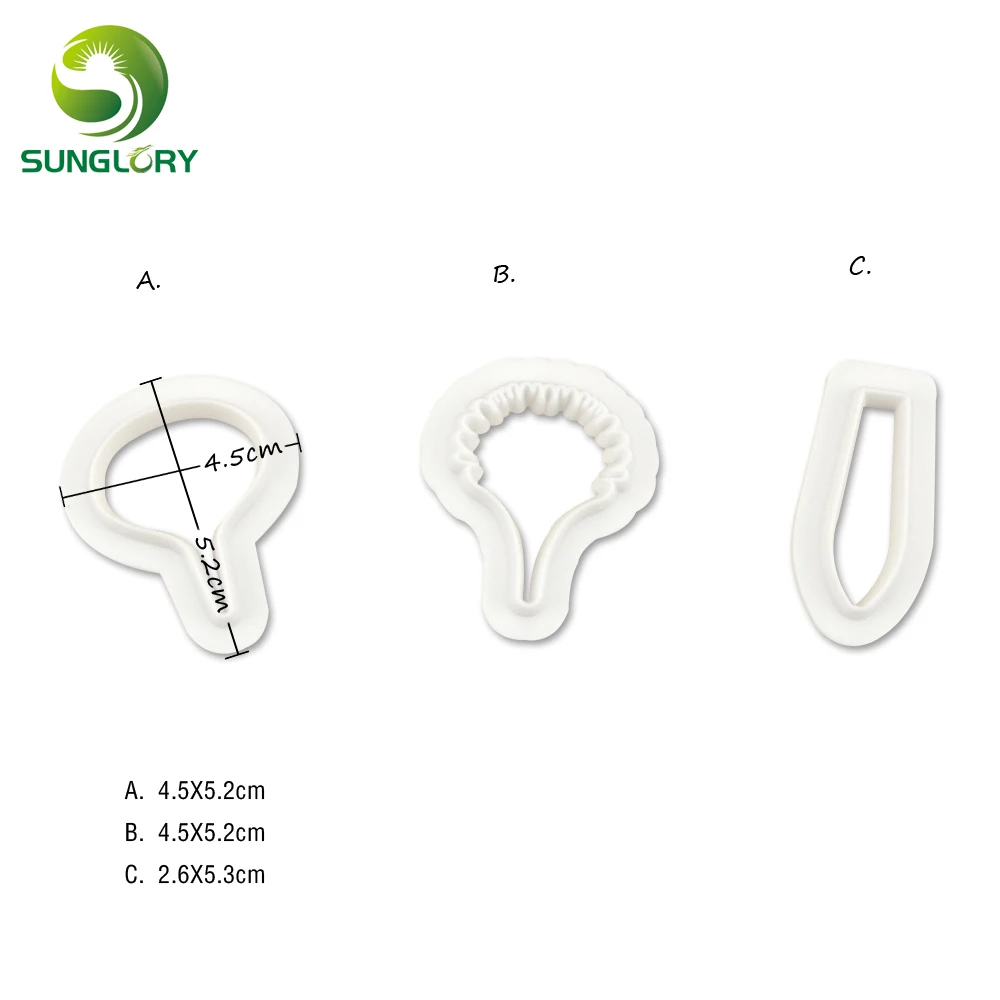 Пластиковая форма для печенья Sunglory 3 шт./компл. цветок гвоздики кухонная выпечки