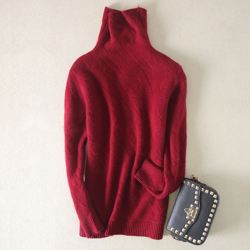 Женские кашемировые свитера JECH сезон осень-зима 2018 женские шерстяные вязаные