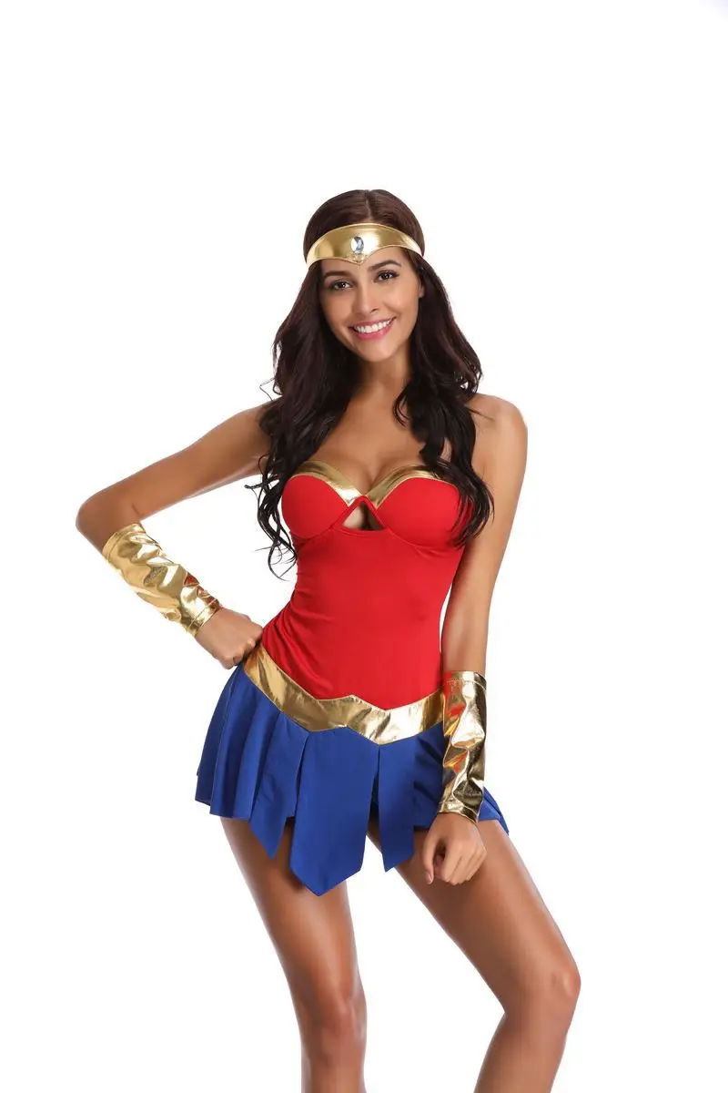 VASHEJIANG Сексуальные Чудо-Для женщин костюм Диана Принц Косплэй форма Superwoman Экипировка карнавал, Хэллоуин вечернее изящное платье