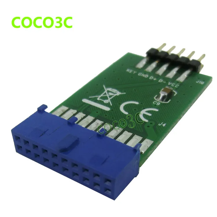 Материнская плата компьютера 19 pin USB 3 0 Женский Заголовок к 9 2 папа порт конвертер