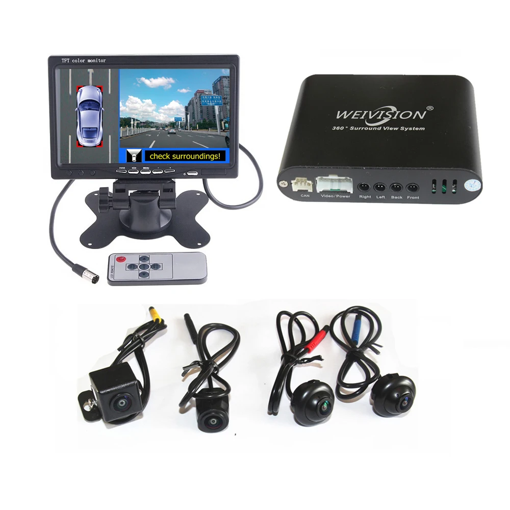 WEIVISION Universal 360 Автомобильный видеорегистратор с видом птичьего полета запись