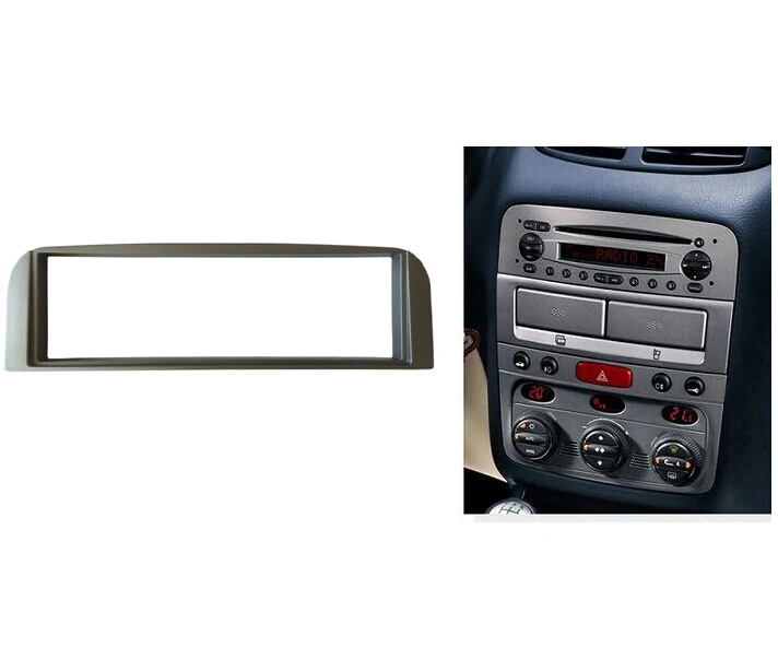 1 din Двойной Din Переходная для Alfa Romeo 147 радио DVD стерео CD-плеер Панель тире монтажа Установка отделка лицевой панели комплект Уход за кожей лица рамка - Название цвета: 1 din