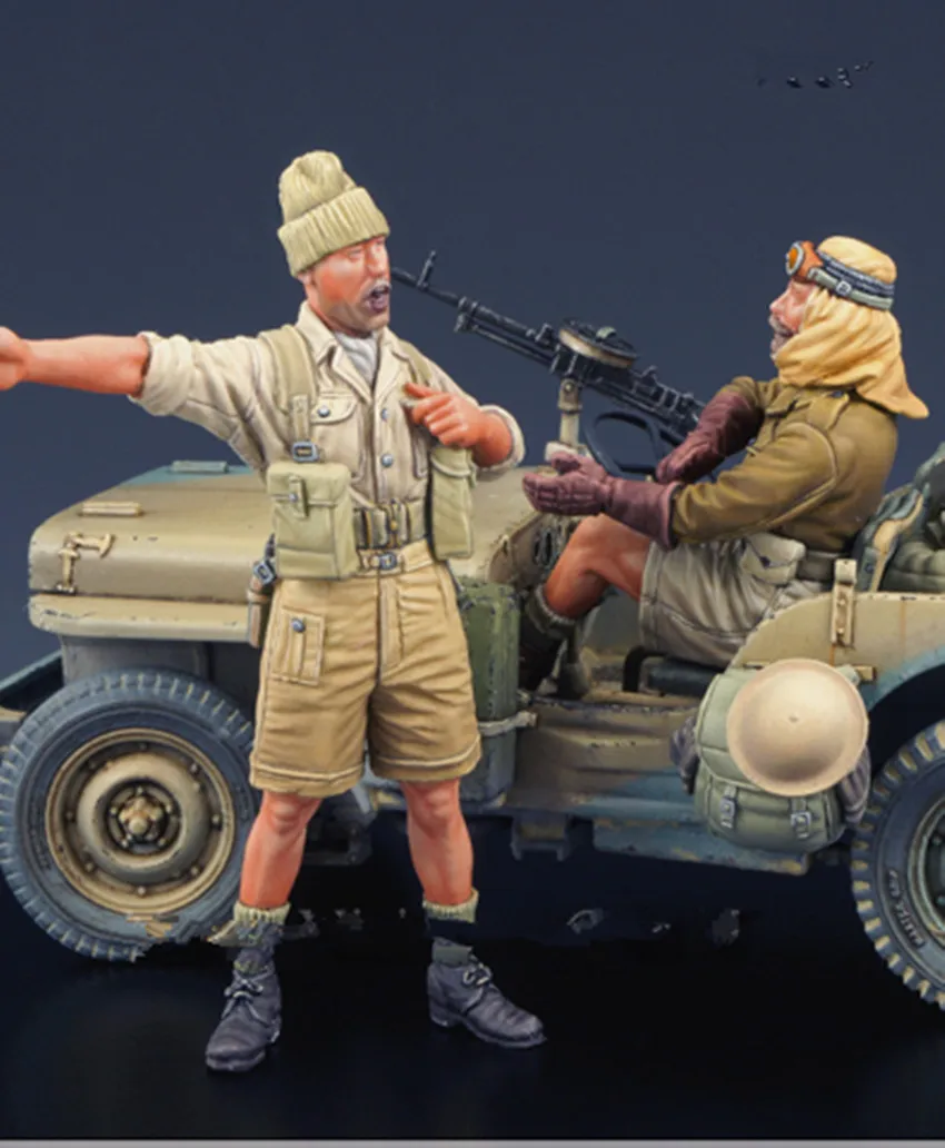 1/35 каучуковая фигурка модель комплект Unassambled Неокрашенный 00412 (без автомобиля) |