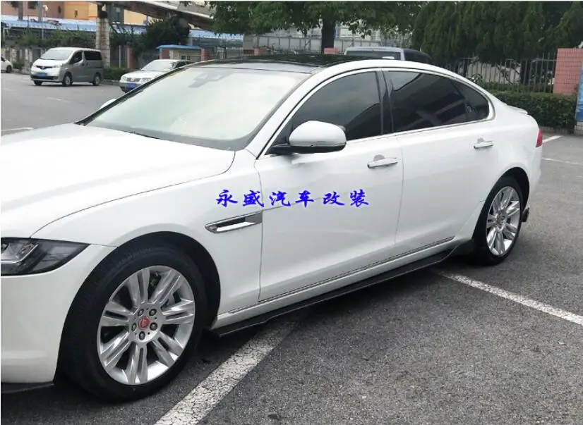 XF автомобильный диффузор бампера из углеродного волокна спойлер+ Автомобильная боковая юбка+ Автомобильный спойлер подходит для Jaguar XF XFL