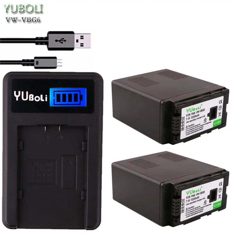 Батарея для цифрового фотоаппарата Panasonic VW VBG6 VWVBG6 литий ионный аккумулятор