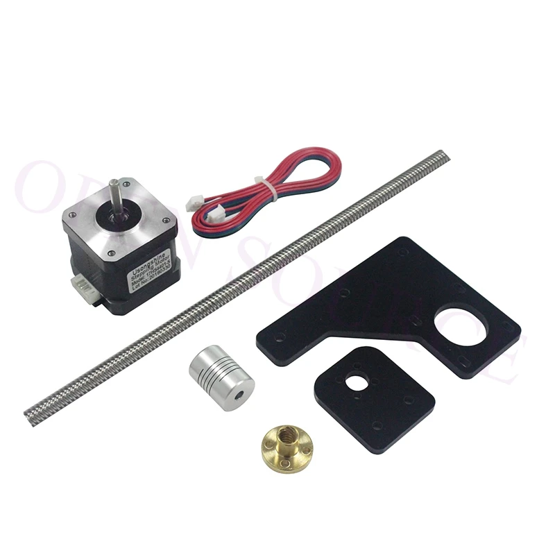 Двойной Z Axis Upgrade Kit Nema 17 42 Шаговый двигатель и T8* 2 свинцовый винт 375 мм 8 мм с медной медью для TEVO Тарантул части 3d принтера