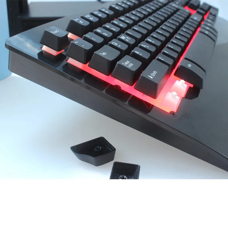 OMESHIN бренд 3 цвета сменная игровая Проводная клавиатура двойной режим