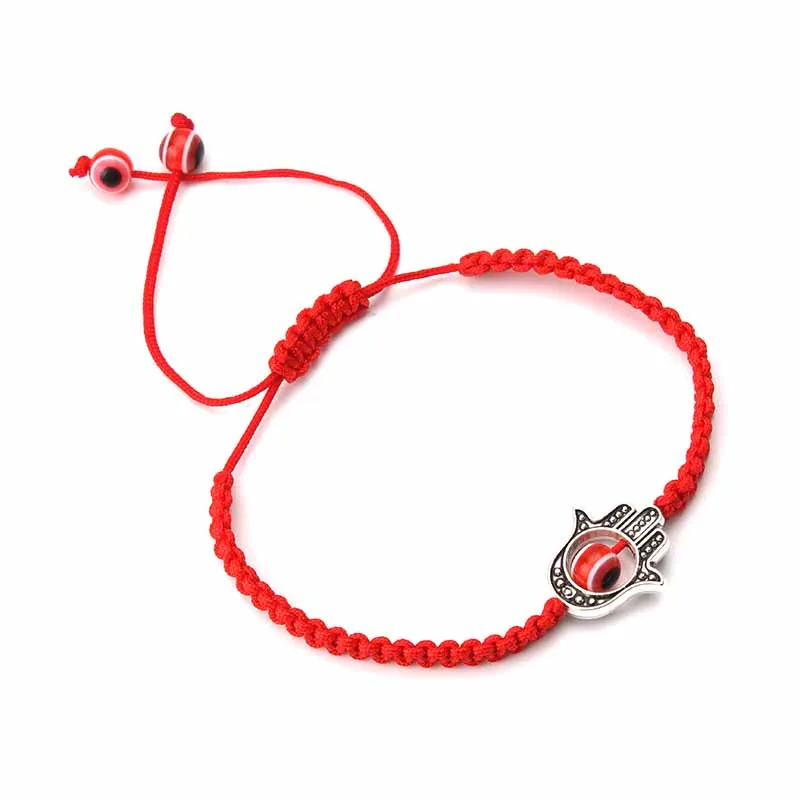 1 шт. модный браслет с красной нитью и бусинами в виде сглаза для женщин |
