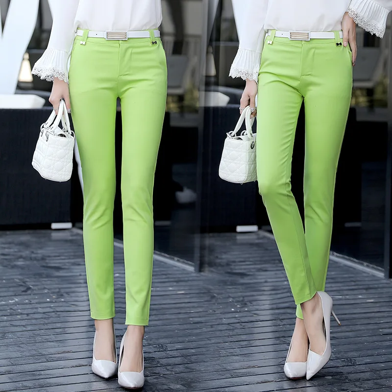 dpingnm Trousers Women Pants 2019 Spring Summer Casual OL Formal Straight Office Solid Full Length | Женская одежда