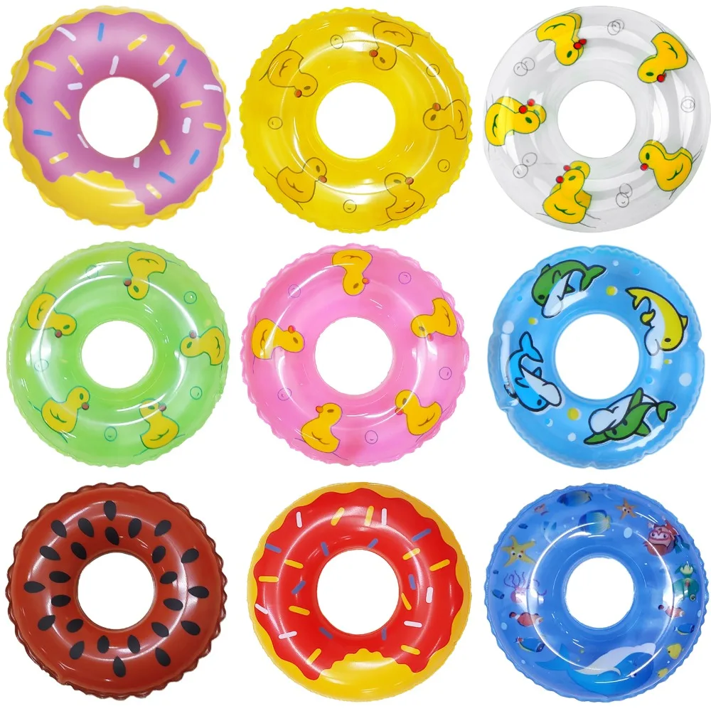 Fashion 1 Pcs 5 Pcs Doll Swimming Buoy Lifebelt Ring Summer Beach Bathing Buoy Dollhouse Accessories for Barbie Doll Baby Toy