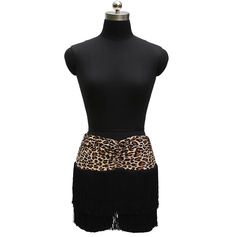 Женская юбка для латиноамериканских танцев из спандекса с кисточками лето 2018 |