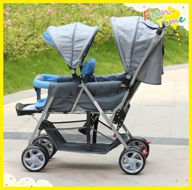 Twins Stroller For Baby Take Direction Lock Universal Wheel Rear Brake Front Suspension Many Colors No Postage |