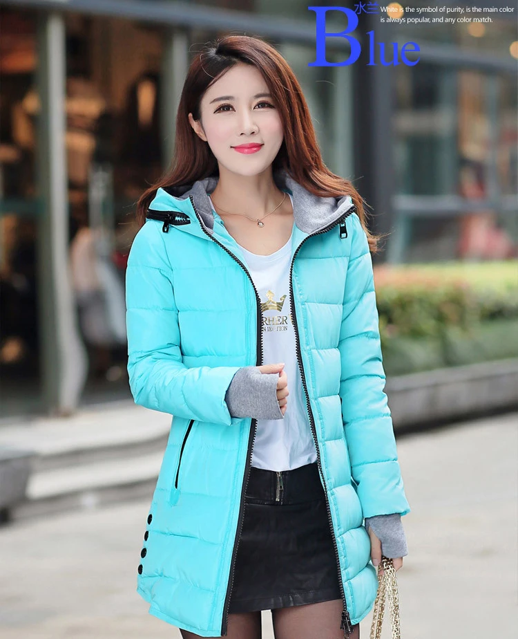 

2019 Lady Padded Windbreaker mujer vestidos Cotton Top Vintage Cotton Jacket Feminina 3XL Women Korean Fashion New Hooded Parkas
