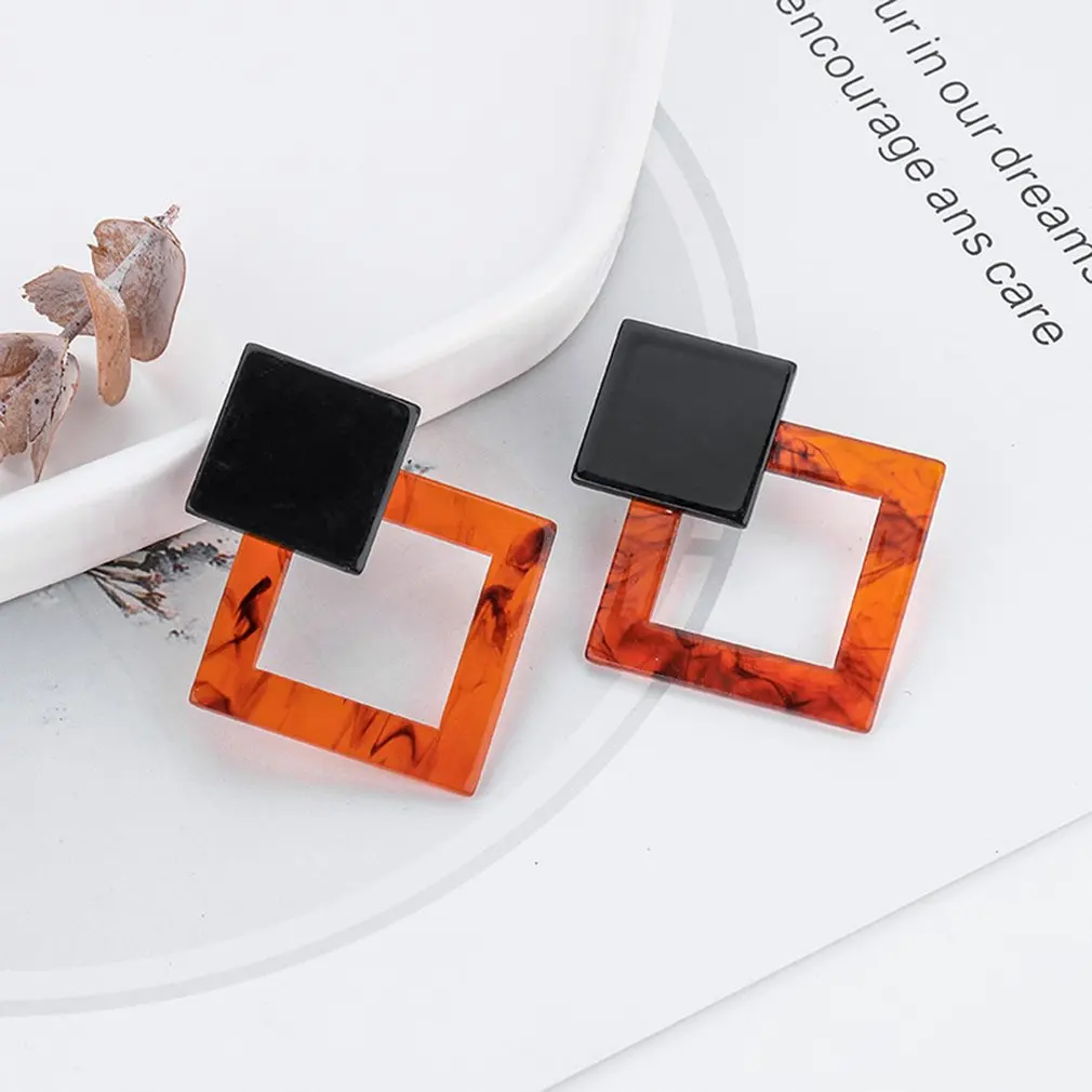 1 пара серьги модные ювелирные изделия персонализированные акриловые гвоздики