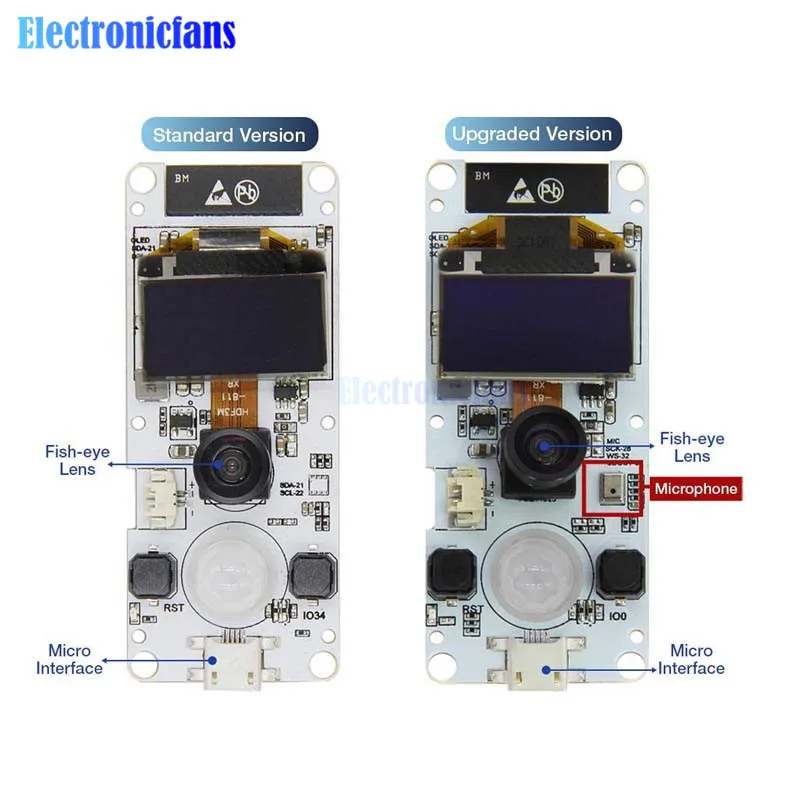 0,9" OLED SSD1306 IEC BME280 модуль датчика CP2104 ESP32-Cam ESP32 двухъядерный WROVER PSRAM wifi OV2640 модуль камеры для Arduino