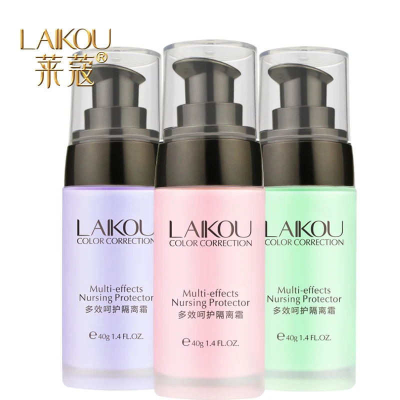 LAIKOU Multi-effect care primer Cream 40 г розовый/зеленый/Фиолетовый Увлажняющий водостойкий
