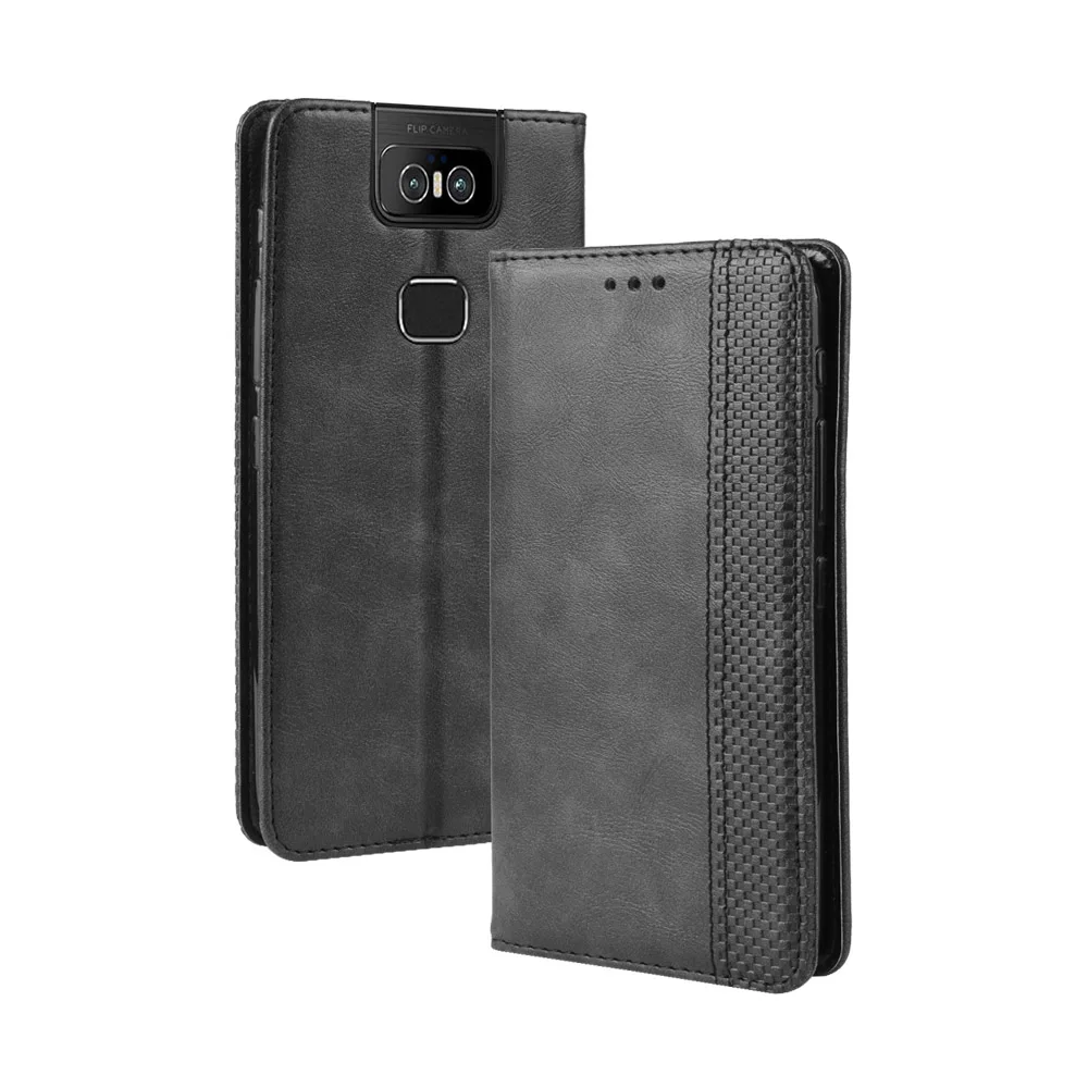 Флип-чехол для Asus Zenfone 6 ZS630KL чехол 2019 дюйма кошелек подставка карт Магнитный 6Z