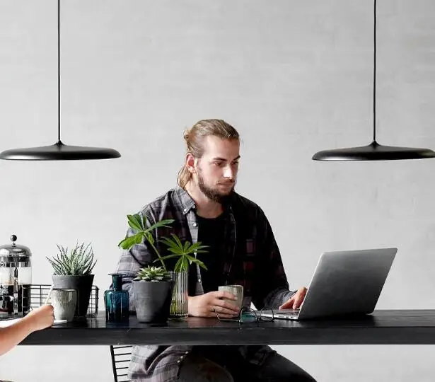 Минималистский постмодерн Akryl алюминиевый блюдце подвесные светильники лампы