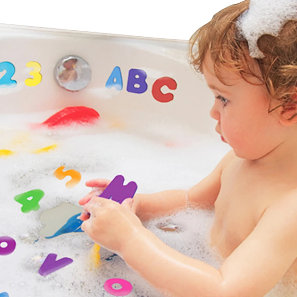 Bath Educational Learning Toys Foam Alphabet Letters Digital Total Tablets Stickers As Shown | Игрушки и хобби