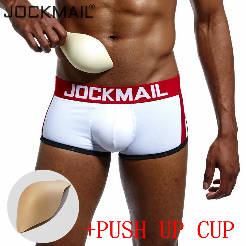 Трусы-боксеры JOCKMAIL мужские Брендовое нижнее белье пикантные трусы с чашкой