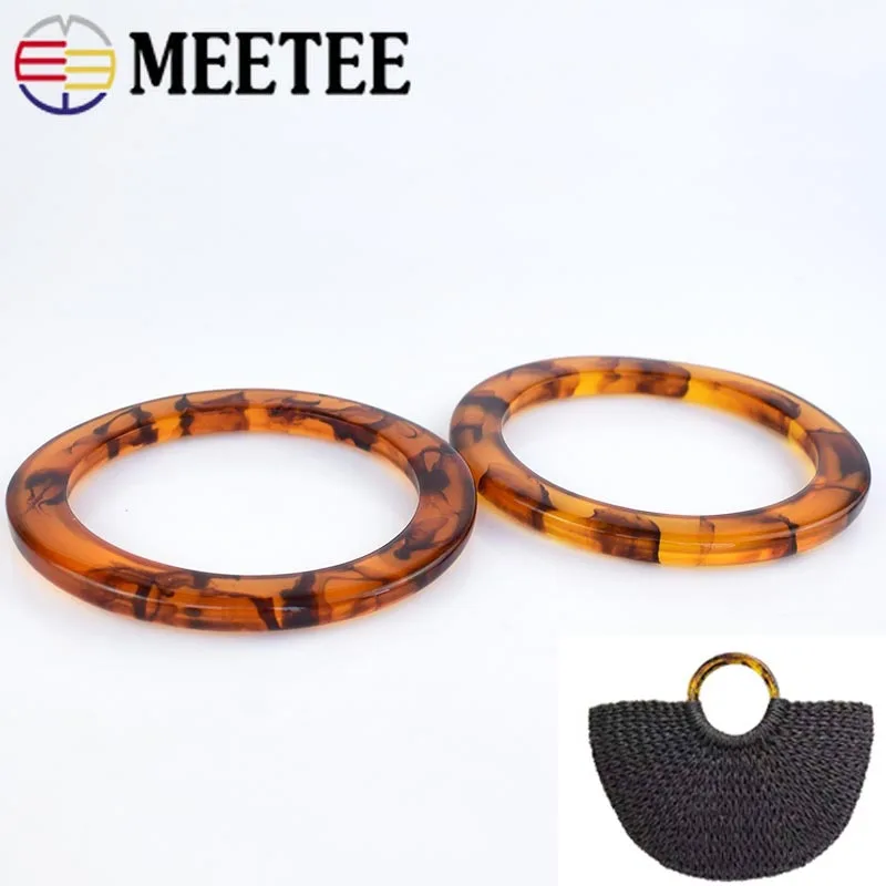 Meetee 10 шт. 10-50 мм Металлические пряжки D кольца ремень лямки Pet Ошейник Adjus Пряжка для рюкзака Сумки DIY кожаные ремесла аксессуары