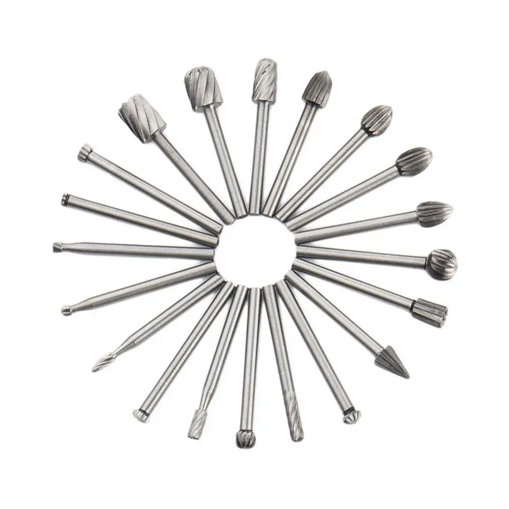 20 шт./компл. коробка HSS Titanium Dremel Routing роторная фреза для файлов резная резьба по