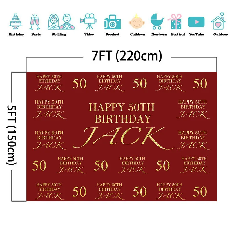 Пользовательские имя возраст стиль цвет день рождения Празднование фон для