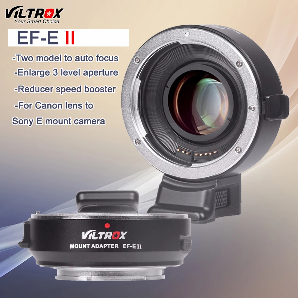 Viltrox EF E II CD PD редуктор автофокуса усилитель скорости объектива адаптер для Canon EOS