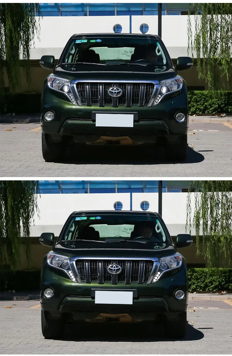 Автомобильный Стайлинг для фары для Toyota Prado светодиодный фонарь ангельские глазки DRL Биксеноновые линзы HID автомобильные аксессуары