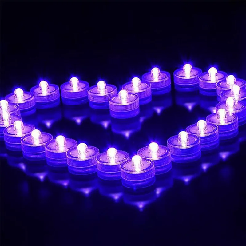 

10 Pcs/lot warm white Submersible LED candle light for wedding party decoration lembrancinhas de casamento
