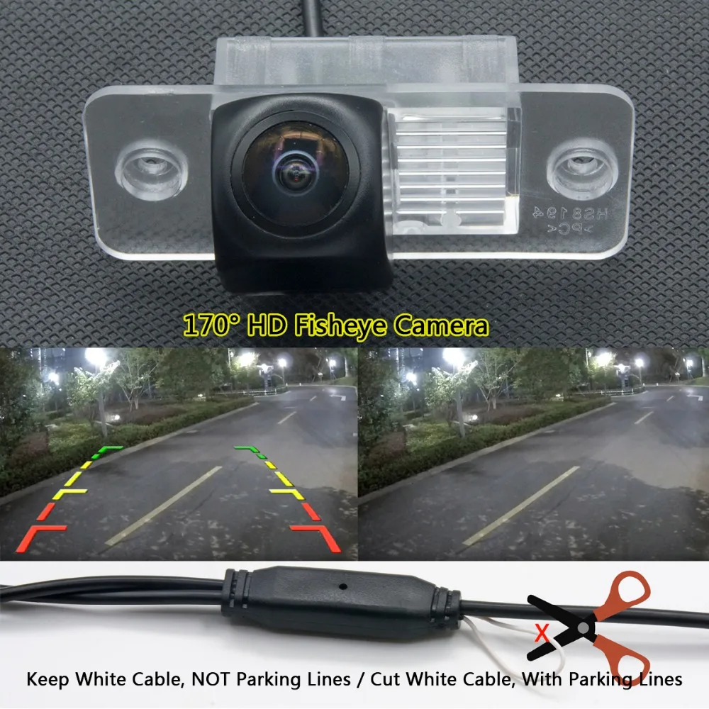 Камера заднего вида Fisheye MCCD 175 градусов Автомобильная камера для Volkswagen VW Tiguan 2012 2013