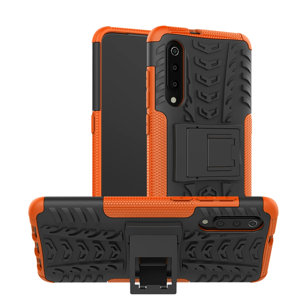 Для Xiaomi Mi 9 SE 8 A2 Lite 6X 5X Pocophone F1 Max 3 2 Чехол жесткий пластиковый мягкий силиконовый гибридный защитный чехол с подставкой PC+ TPU