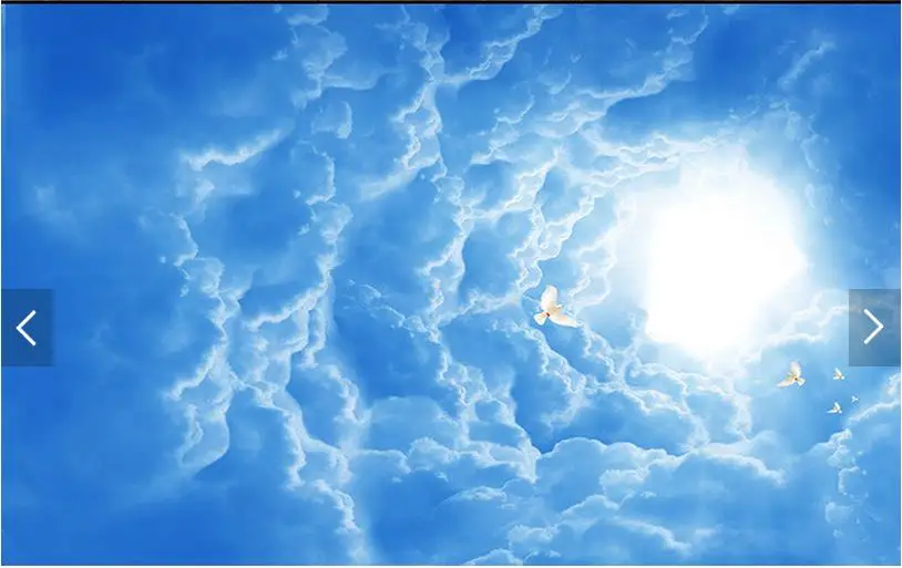 3d photo wallpaper ceiling wall murals Modern fantasy dove solid clouds frescoes on the blue sky room | Обустройство дома
